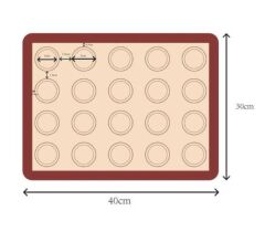 Çiçek Mum Döküm Matı 40*30cm (Halkalı)