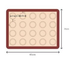 Çiçek Mum Döküm Matı 40*30cm (Halkalı)