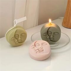 Ay ve Güneş Silikon Mum Kalıbı