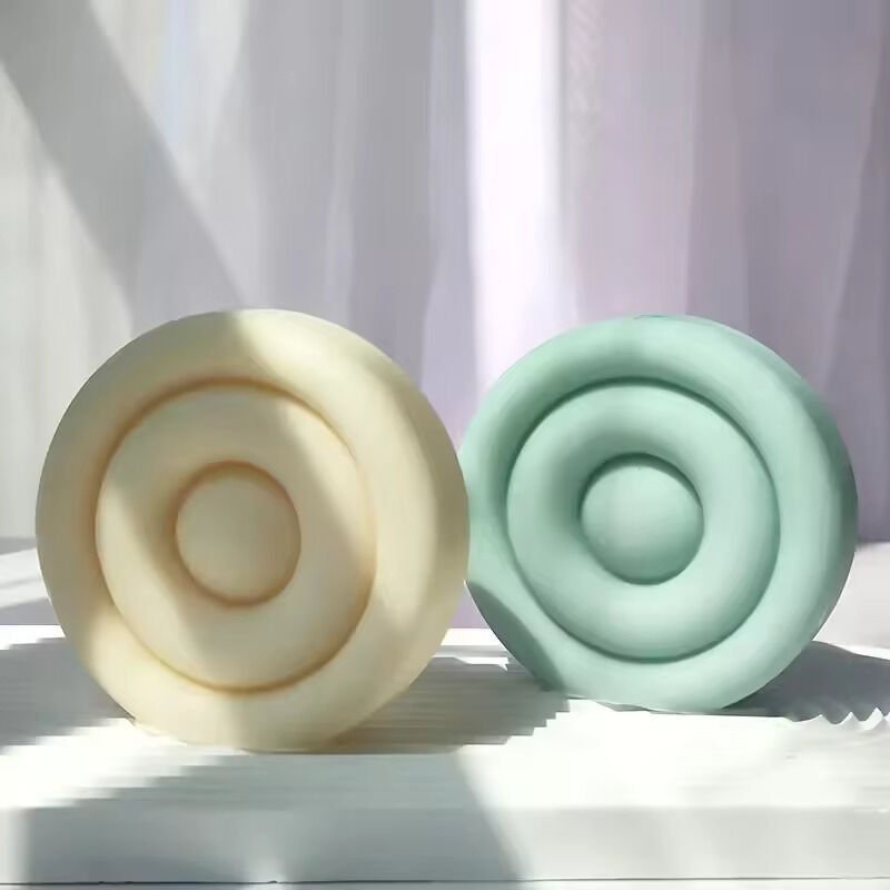 Geometrik Dairesel Halka Silikon Mum Kalıbı