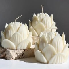 Lotus Çiçeği Silikon Mum Kalıbı