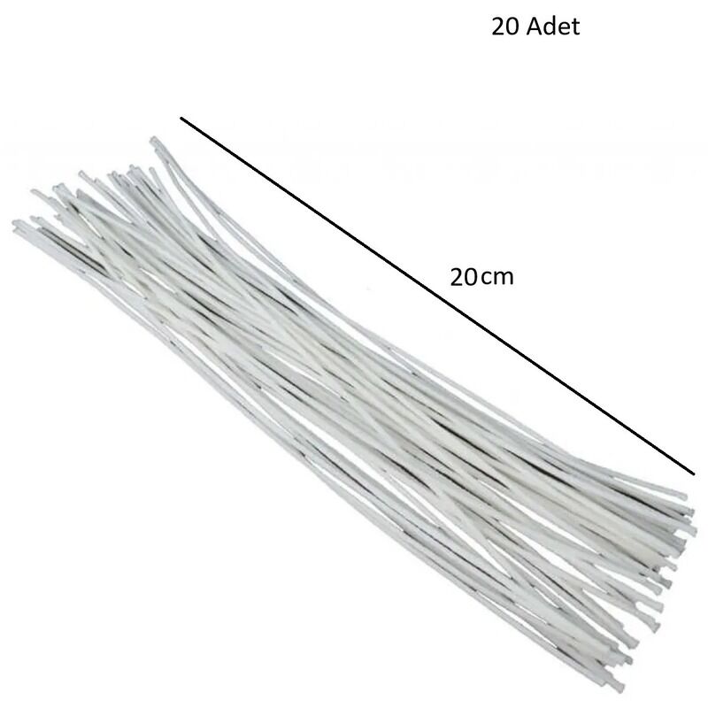 20 adet 20 cm Mum Fitili