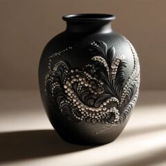 Sedefli Akrilik Boya - 100 ml Siyah