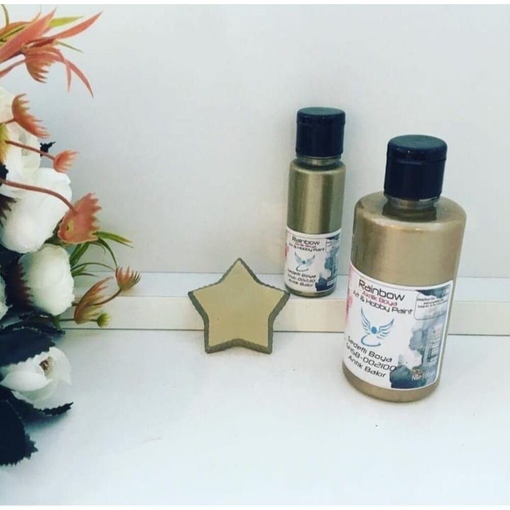 Sedefli Akrilik Boya - 100 ml Antik Bakır