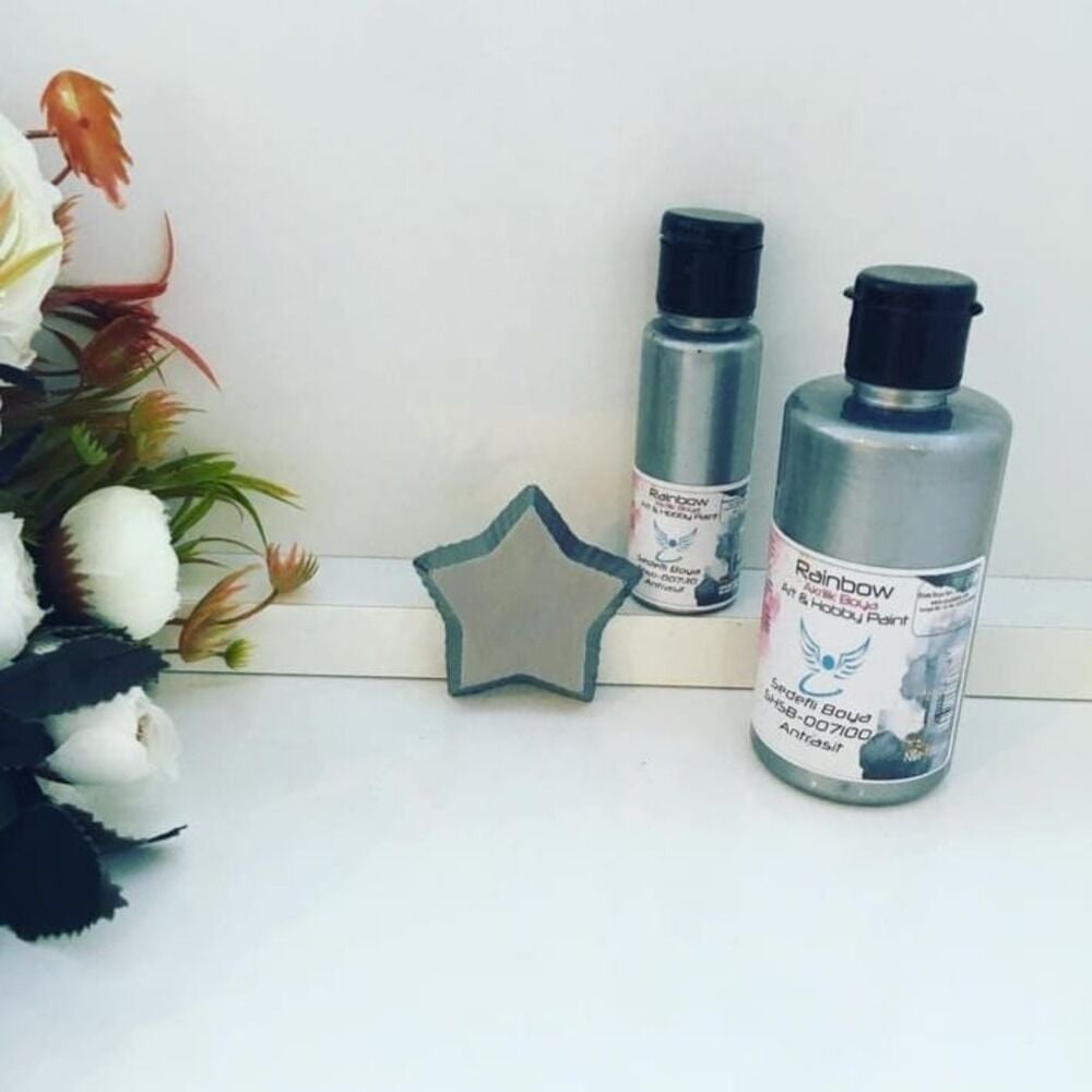 Sedefli Akrilik Boya - 100 ml Antrasit