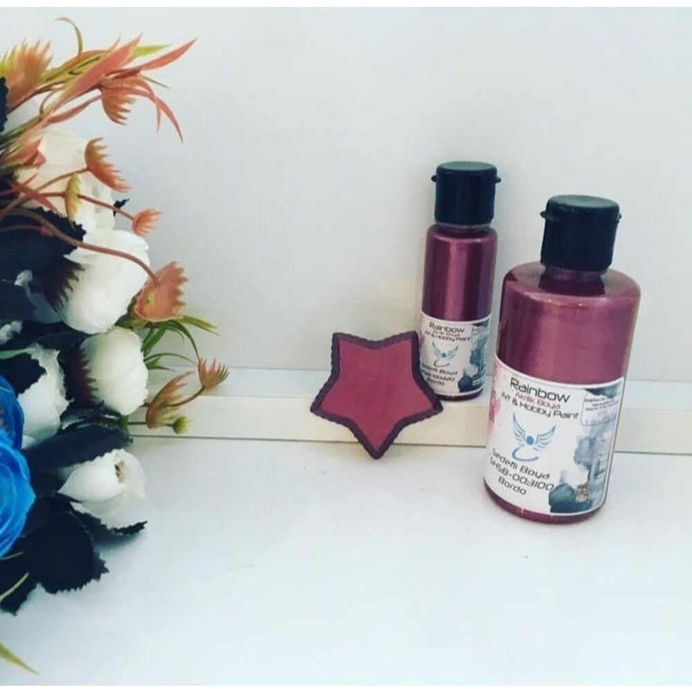 Sedefli Akrilik Boya - 100 ml Bordo