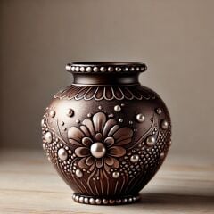 Sedefli Akrilik Boya - 100 ml Kahverengi