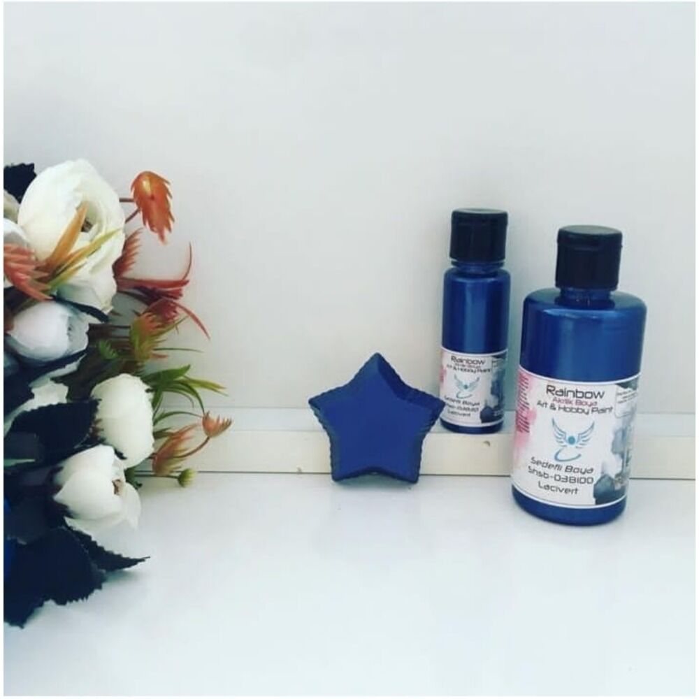 Sedefli Akrilik Boya - 100 ml Lacivert