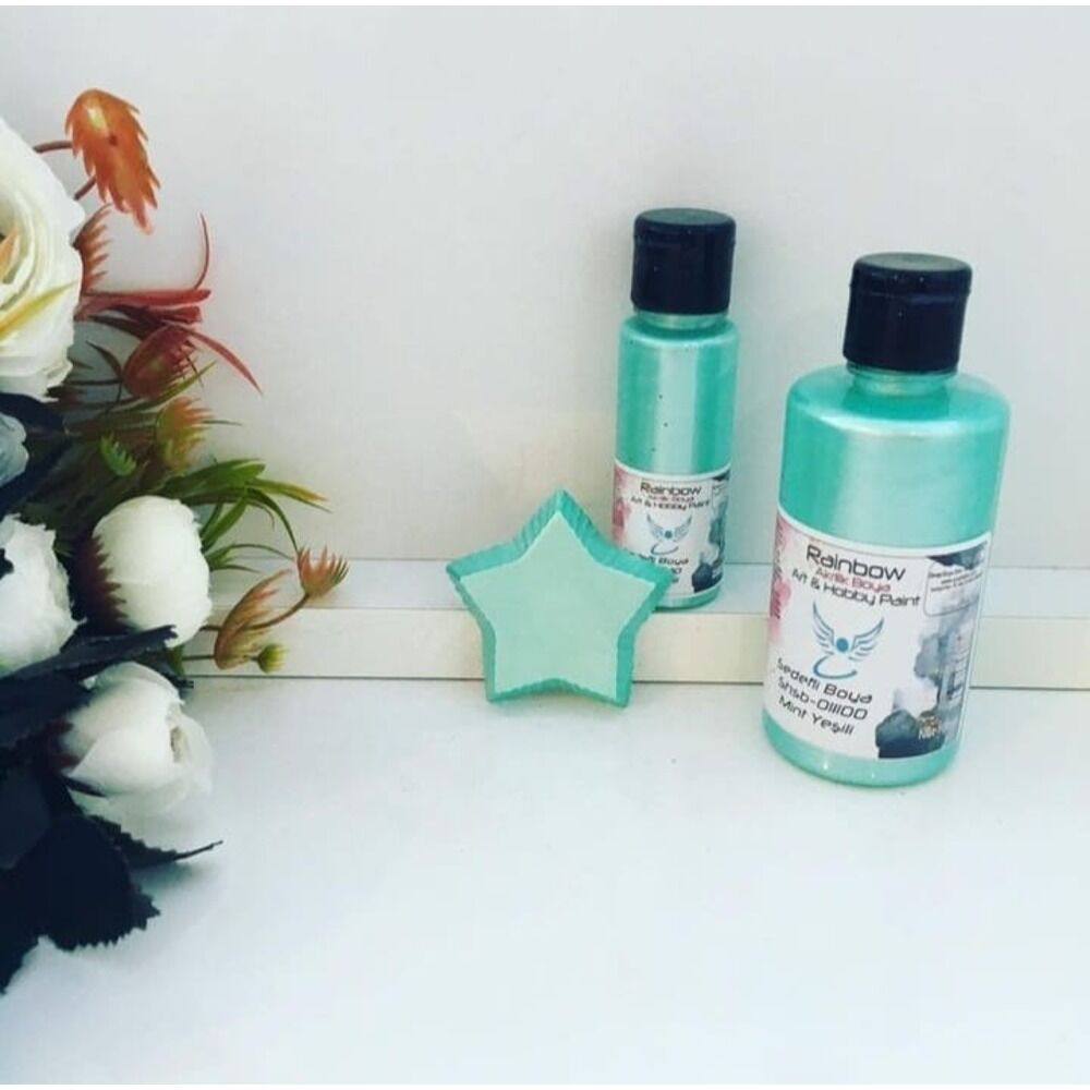 Sedefli Akrilik Boya - 100 ml Mint