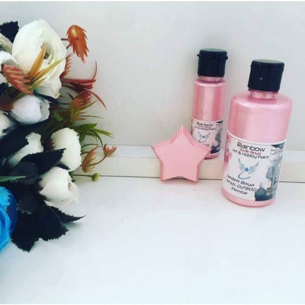 Sedefli Akrilik Boya - 100 ml Pembe
