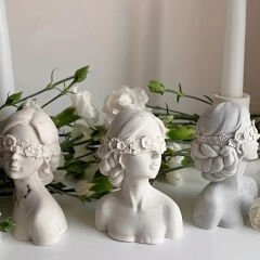 Gözü Bağlı Kız Silikon Kalıp