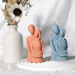 Sarılan Sevgililer Silikon Kalıp