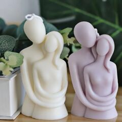 Sarılan Sevgililer Silikon Kalıp