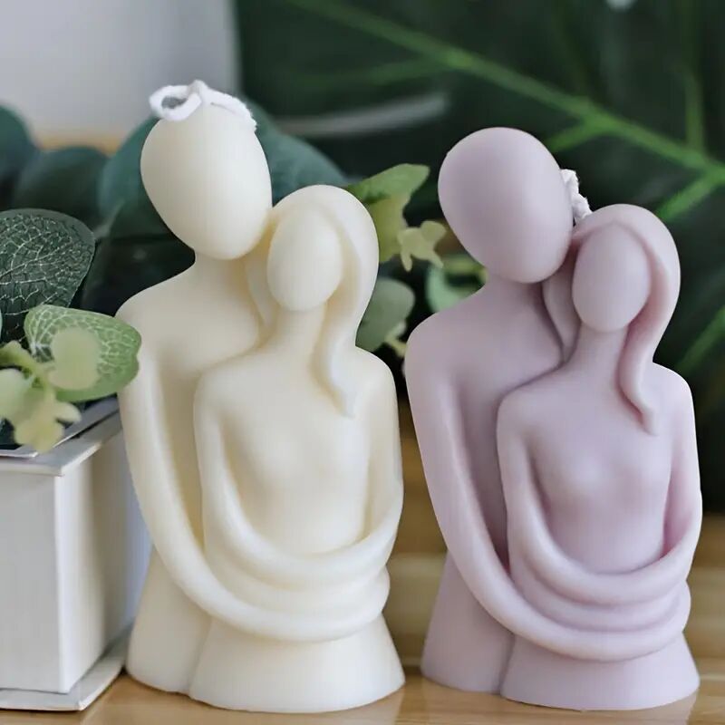 Sarılan Sevgililer Silikon Kalıp