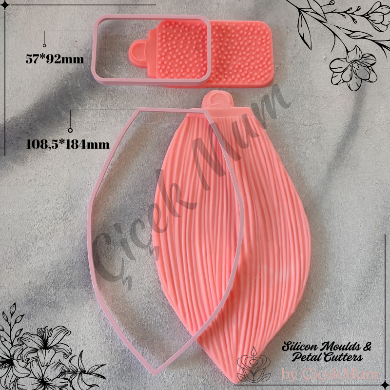 Büyük Gala Çiçeği Kesici ve Silikon Damarlayıcı