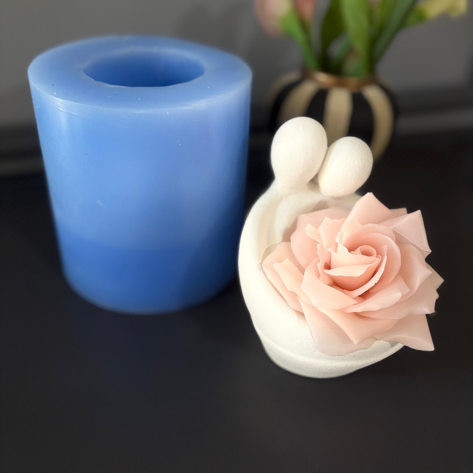 Sarılan Sevgililer Organizer Silikon Kalıp