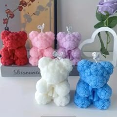 Kurdeleli Ayıcık Silikon Kalıp | Mum Ve Taş Tozu Kalıbı