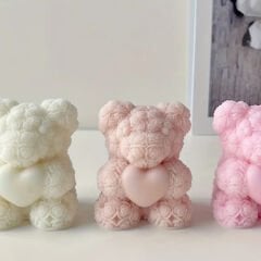 Kalpli Ayıcık Silikon Kalıp | Mum Ve Taş Tozu Kalıbı