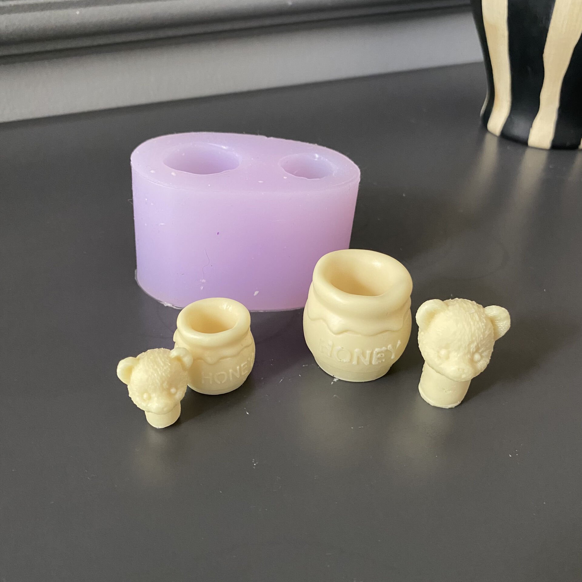 Ayıcık Kafaları Silikon Kalıp | Taş Tozu ve Mum Kalıbı