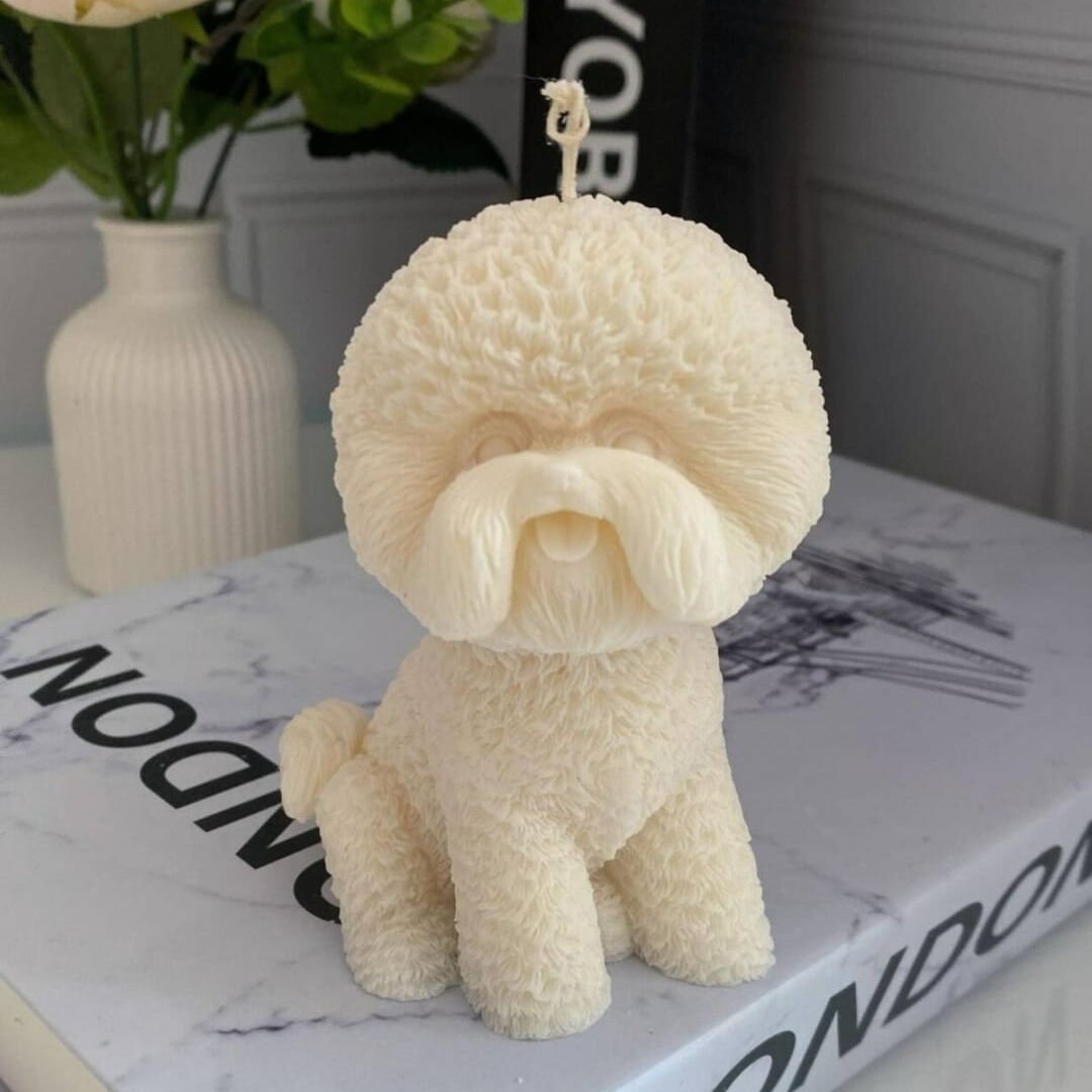Kaniş (Poodle) Köpek Silikon Kalıp | Mum & Obje Kalıbı