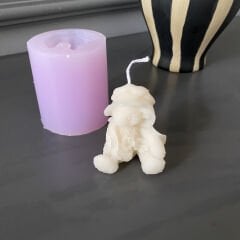 Çiçekli Ayıcık Silikon Kalıp