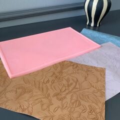 Çiçek Dokulu Silikon Kalıp | Doku Kalıbı