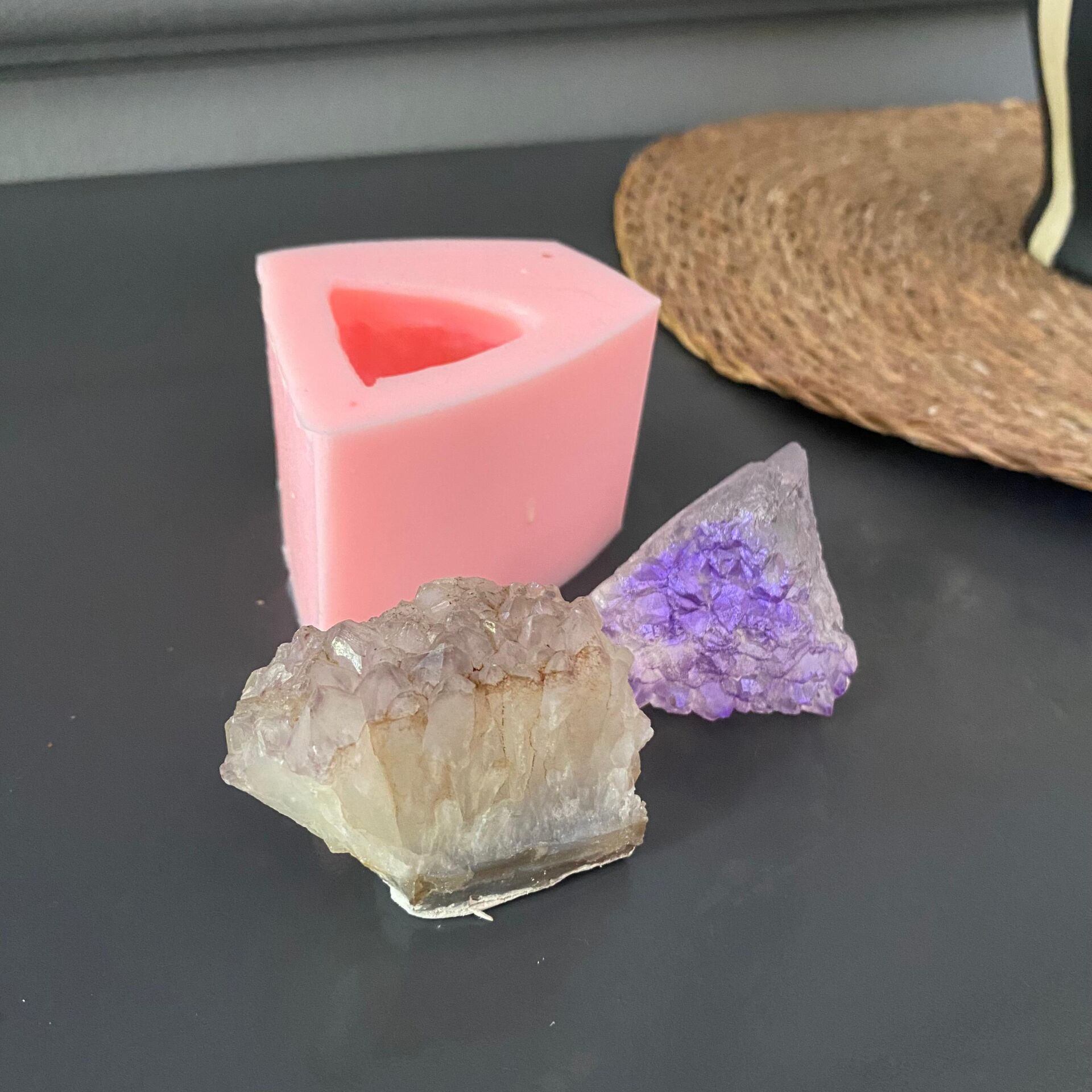 Ametist Doğal Taş Silikon Kalıbı