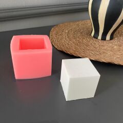 5 cm’lik Küp Silikon Kalıp | Mum & Obje Kalıbı
