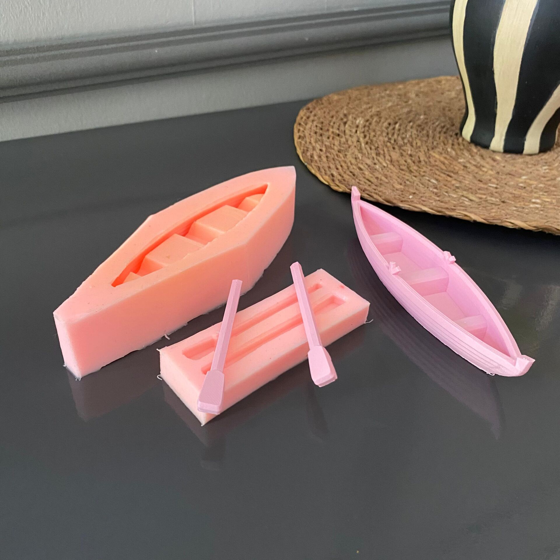 Kayık - Sandal Silikon Kalıp | Mum ve taş tozu kalıbı