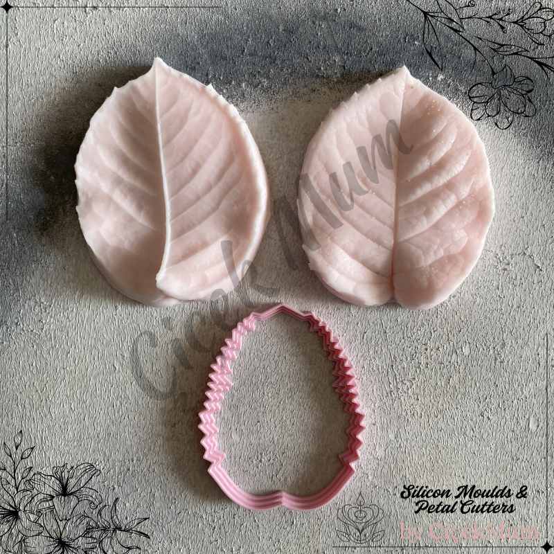 Gül Yeşil Yaprak Kesici ve Silikon Damarlayıcı