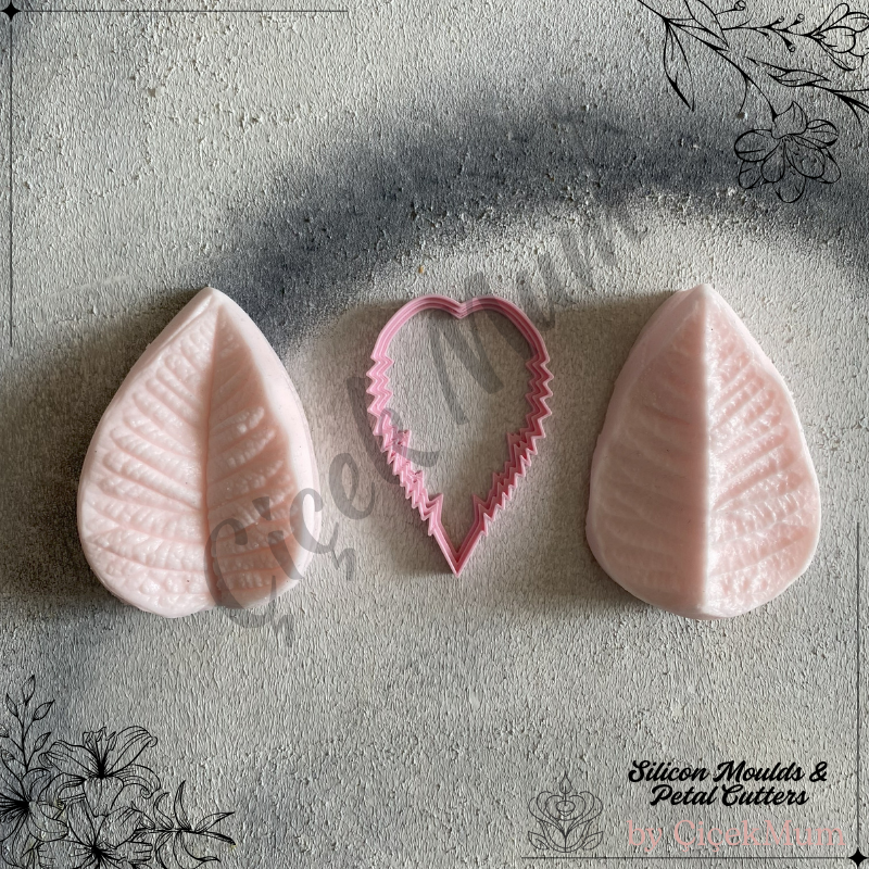 Gül Yeşil Yaprak Kesici ve Silikon Damarlayıcı - 2