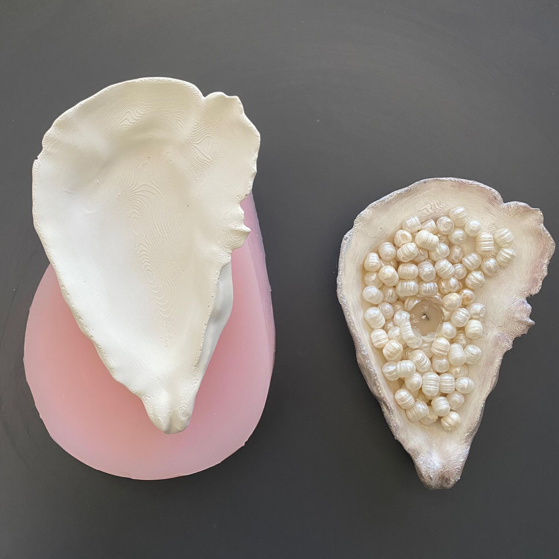 İstiridye Silikon Mumluk Kalıbı