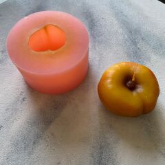 Yassı Şeftali Silikon Kalıbı | Meyve Kalıbı