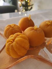 Kabuksuz Mandalina Silikon Mum Kalıbı