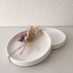 Sunumluk tabak silikon kalıp yuvarlak mum kalıbı