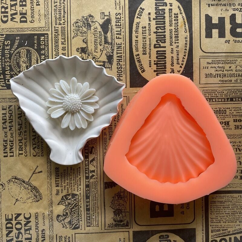 Deniz Kabuğu Sunumluk - Tabak Silikon Kalıp