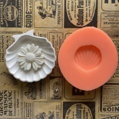 İstiridye Mum Sunumluk - Tabak Silikon Kalıp