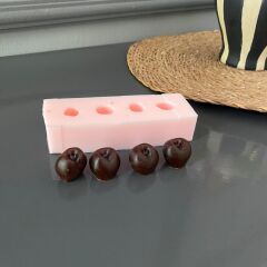 4'lü Kiraz Silikon Kalıp