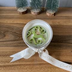 Geyikli Yılbaşı Temalı Mum Kalıbı