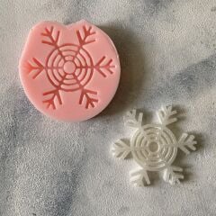 Kar Tanesi - 1 Silikon Mum Kalıbı