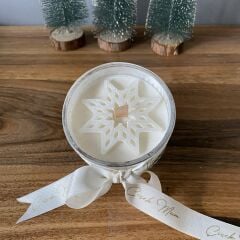 Kar Tanesi - 2 Silikon Mum Kalıbı