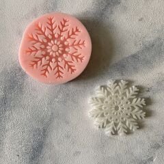 Kar Tanesi - 3 Silikon Mum Kalıbı