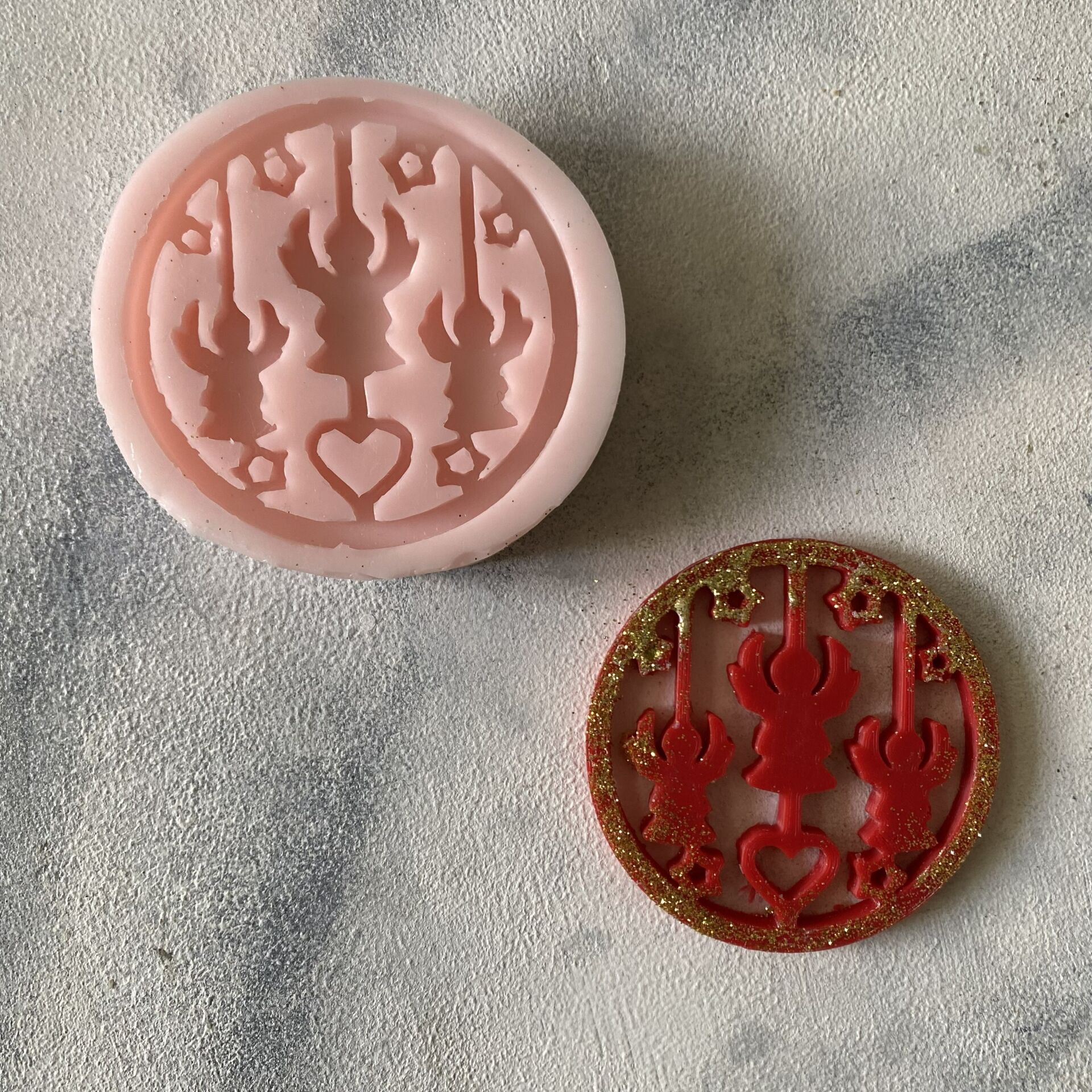 Melekler Silikon Mum Kalıbı