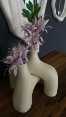 Arch vazo 2'li ( Krem Renk)