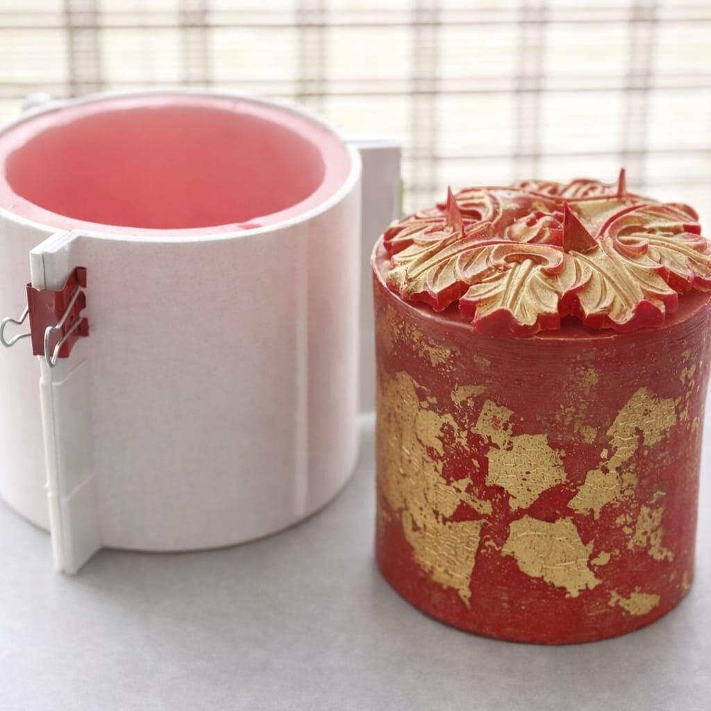 Büyük silindir silikon kalıp | Mum Kalıbı