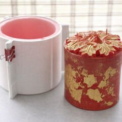 Büyük silindir silikon kalıp | Mum Kalıbı