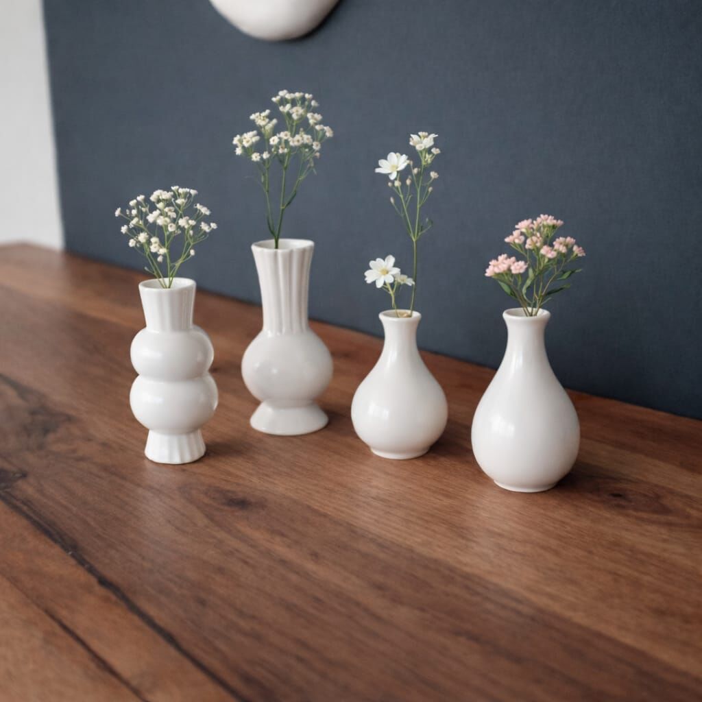 Mini Dekor Vazo Seti- 4'lü