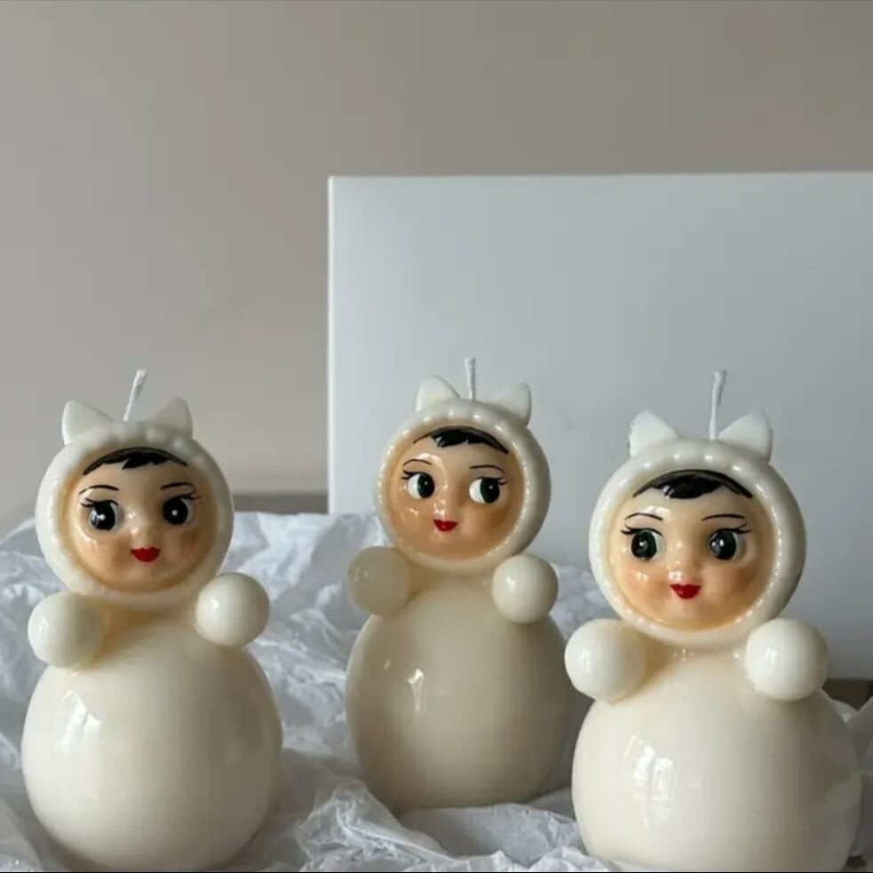 Matruşka Bebek Silikon Kalıp | Taş tozu ve mum kalıbı