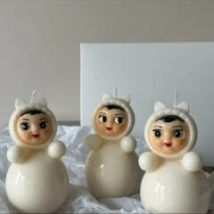 Matruşka Bebek Silikon Kalıp | Taş tozu ve mum kalıbı