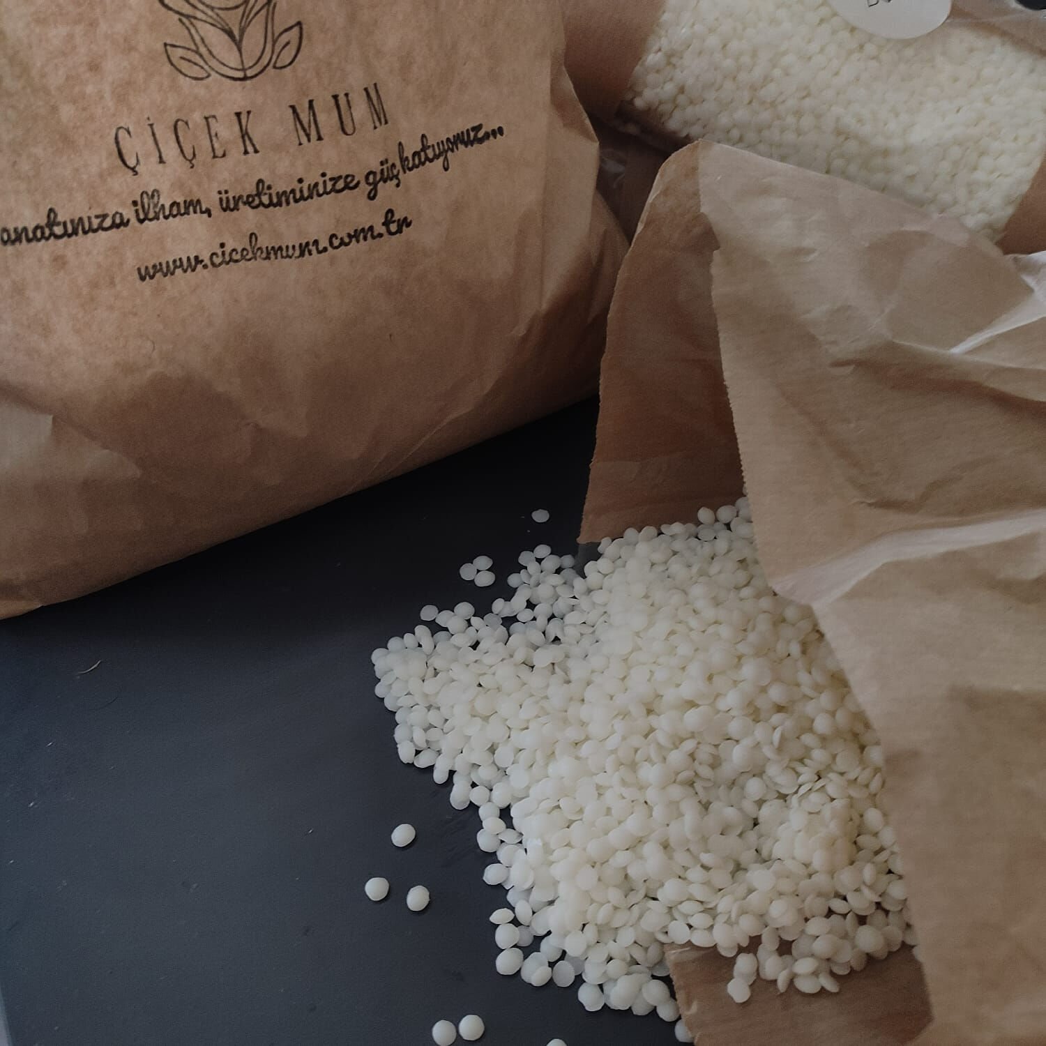 Granül Soya Wax | %100 Doğal Mum Yapım Malzemesi ( 1Kg)